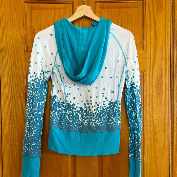 Lululemon zip up running jacket polka dots - Picture 2 of 3